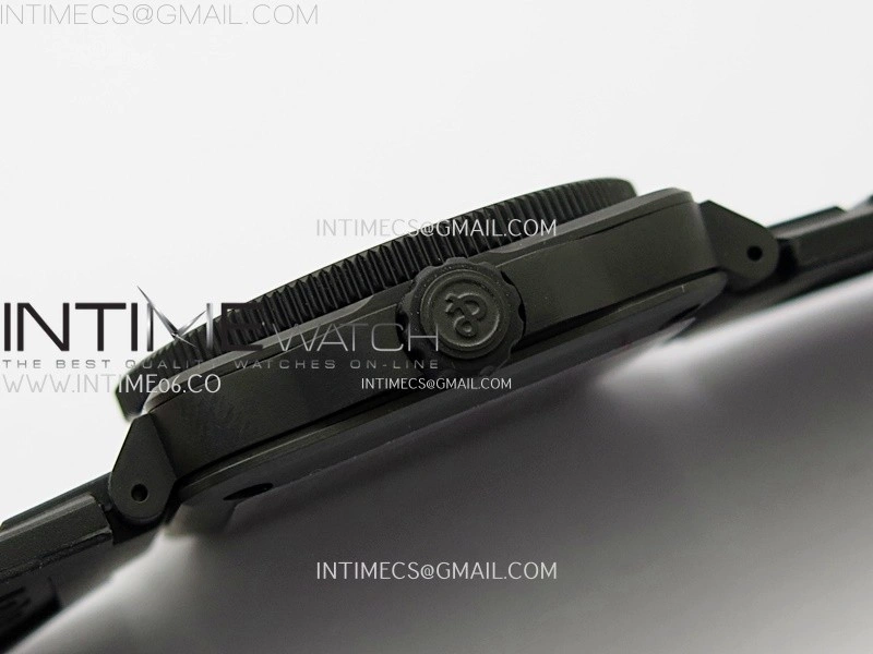 Instruments BR03A-D Ceramic M+F 1:1 Best Edition Green Lumed Dial on Rubber Strap MIYOTA 9015 V3