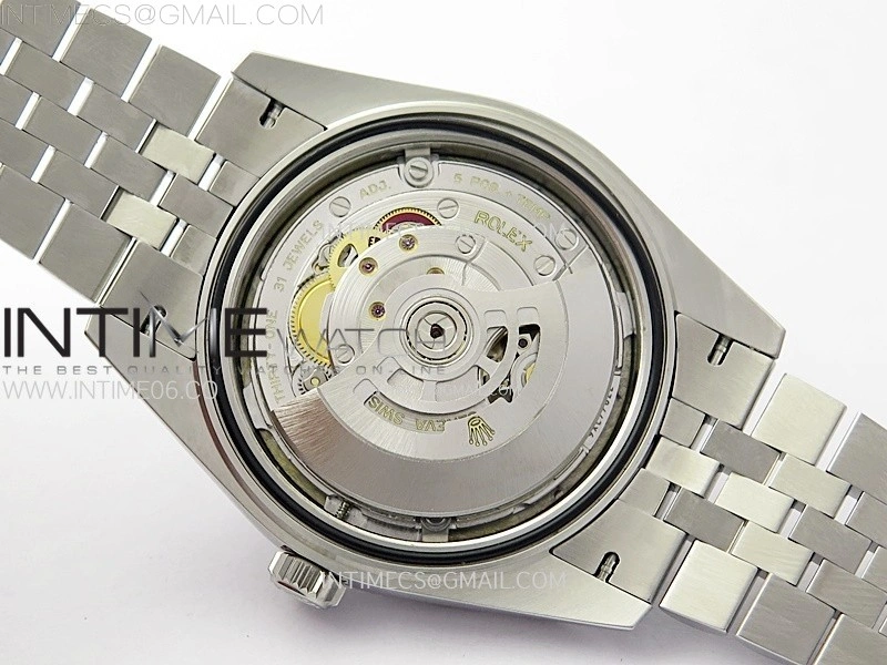 DateJust 41mm 126334 904 SS ARF 1:1 Best Edition Rhodium Dial Sticks Markers on Jubilee Bracelet SH3235