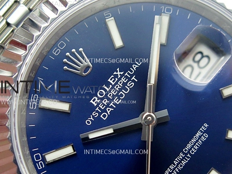 DateJust 41mm 126334 904 SS AR+F V2 1:1 Best Edition Blue Dial Sticks Markers on Jubilee Bracelet DD3235