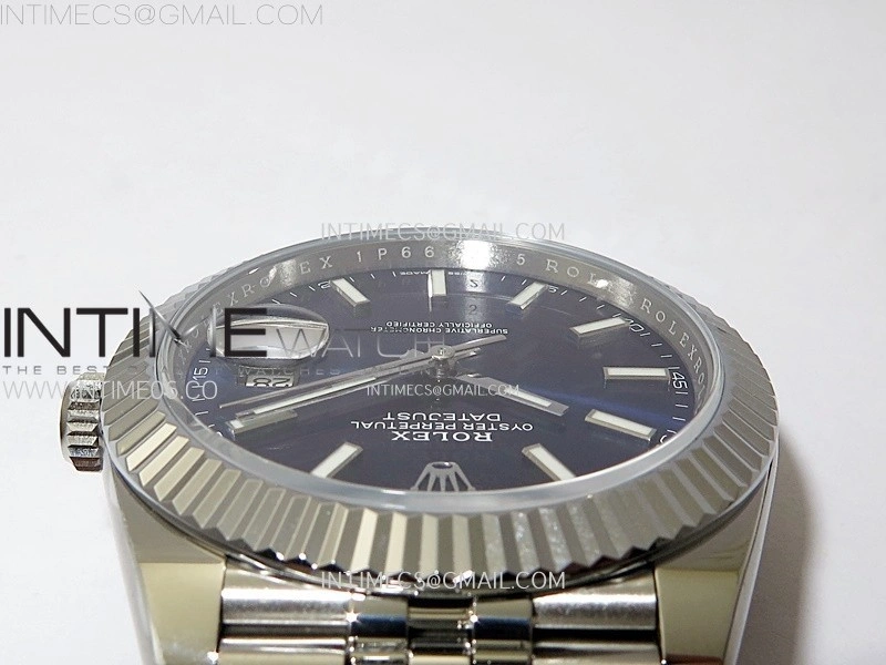 DateJust 41mm 126334 904 SS AR+F V2 1:1 Best Edition Blue Dial Sticks Markers on Jubilee Bracelet DD3235