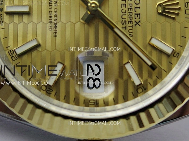 DateJust 41mm 126333 904 SS YG AR+F 1:1 Fluted Gold Dial Stick Markers On SS YG Jubilee Bracelet DD3235 V2