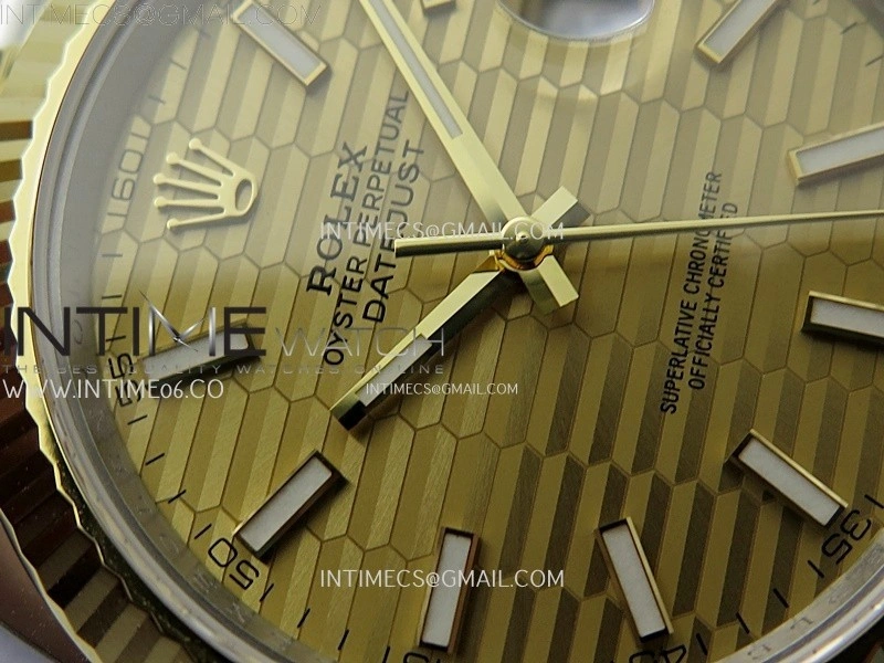 DateJust 41mm 126333 904 SS YG AR+F 1:1 Fluted Gold Dial Stick Markers On SS YG Jubilee Bracelet DD3235 V2