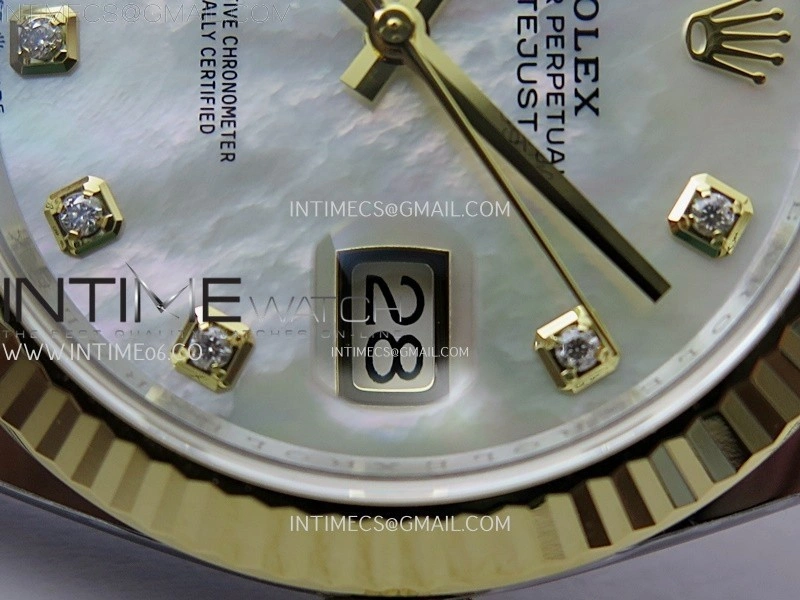 DateJust 41mm 126333 904 SS YG AR+F 1:1 White MOP Dial Diamond Markers On SS YG Jubilee Bracelet DD3235 V2