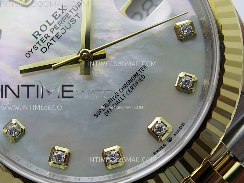 DateJust 41mm 126333 904 SS YG AR+F 1:1 White MOP Dial Diamond Markers On SS YG Jubilee Bracelet DD3235 V2