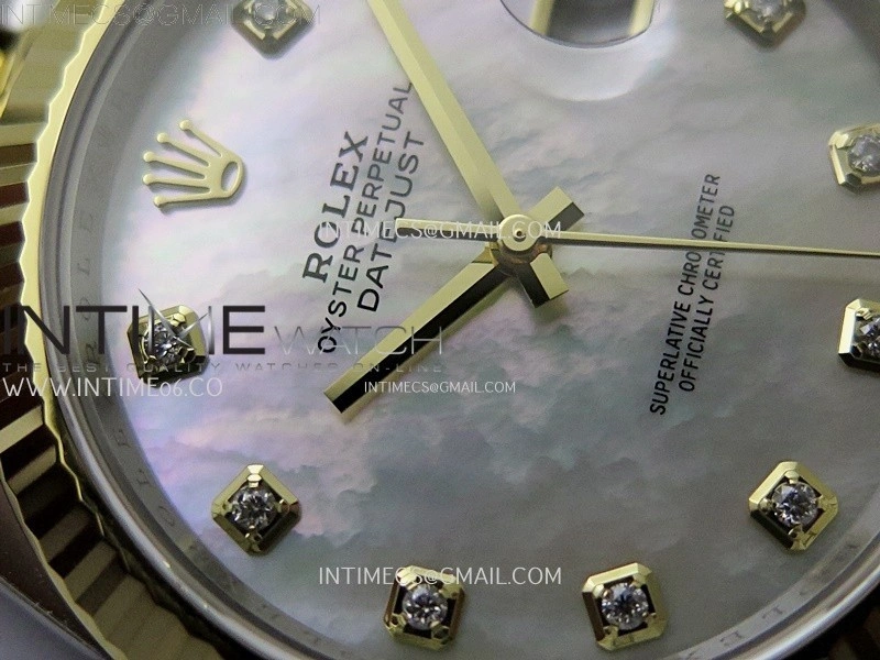 DateJust 41mm 126333 904 SS YG AR+F 1:1 White MOP Dial Diamond Markers On SS YG Jubilee Bracelet DD3235 V2
