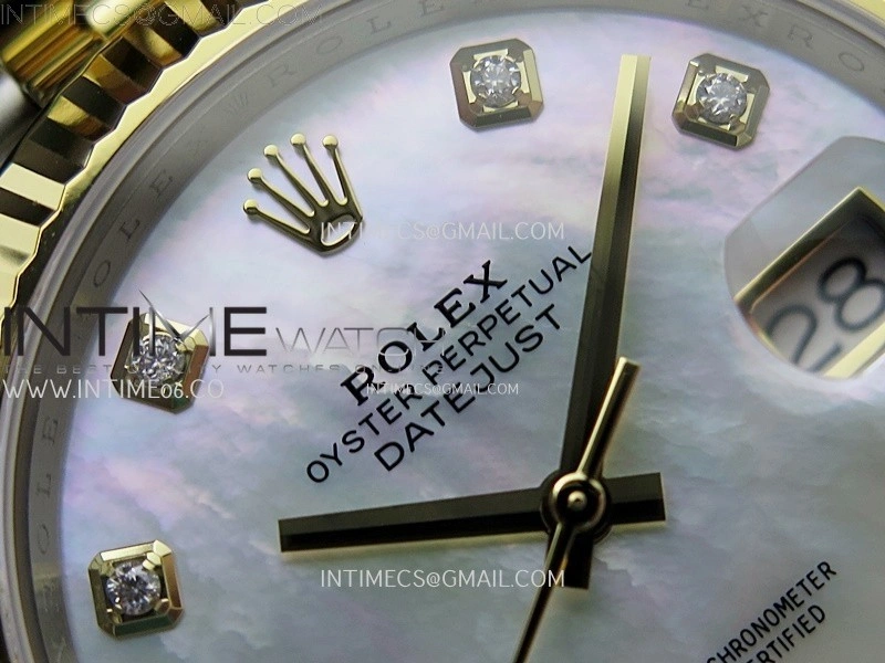 DateJust 41mm 126333 904 SS YG AR+F 1:1 White MOP Dial Diamond Markers On SS YG Jubilee Bracelet DD3235 V2