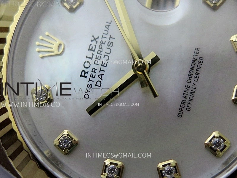 DateJust 41mm 126333 904 SS YG AR+F 1:1 White MOP Dial Diamonds Markers On SS YG Oyster Bracelet DD3235 V2