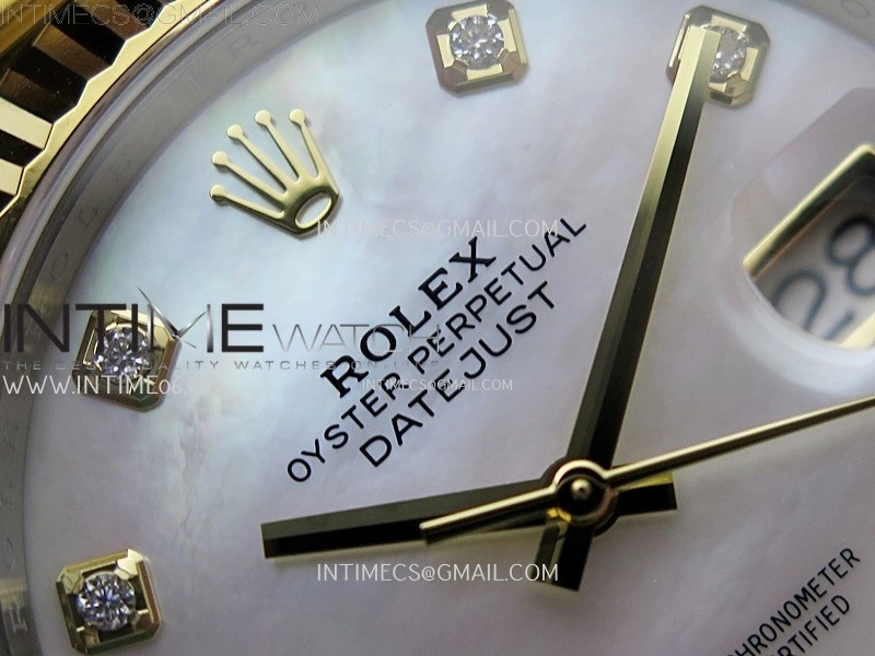 DateJust 41mm 126333 904 SS YG AR+F 1:1 White MOP Dial Diamonds Markers On SS YG Oyster Bracelet DD3235 V2