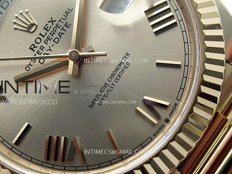 Day Date 228235 40mm 904L RG 1:1 AR+F Best Edition RG Dial Roman Markers on RG President Bracelet SA3255