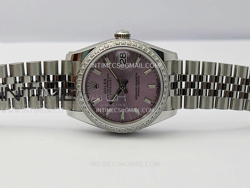 DateJust 31mm 904L SS AR+F Best Edition Pink Dial Stick Marker On 904L SS Jubilee Bracelet A2236