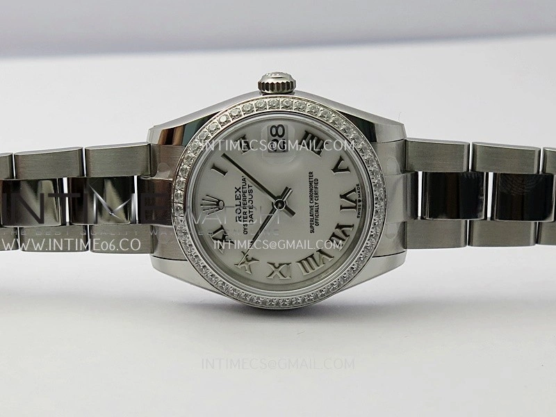 DateJust 31mm 904L SS AR+F Best Edition White Dial Roman Marker On 904L SS Oyster Bracelet A2236