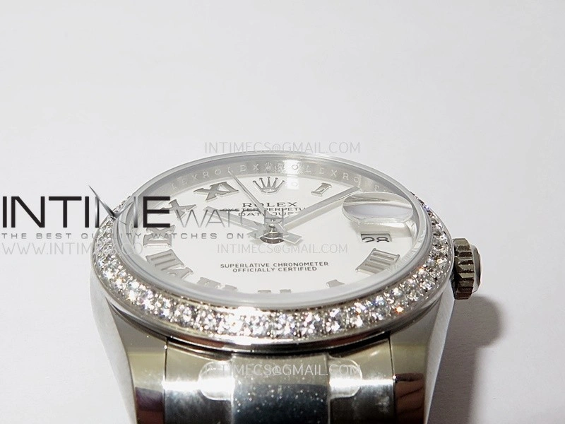 DateJust 31mm 904L SS AR+F Best Edition White Dial Roman Marker On 904L SS Oyster Bracelet A2236