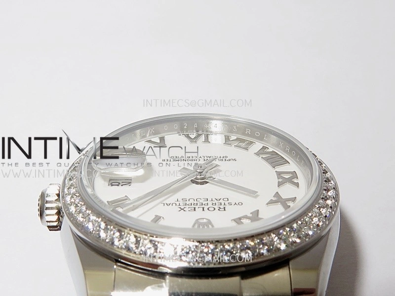 DateJust 31mm 904L SS AR+F Best Edition White Dial Roman Marker On 904L SS Oyster Bracelet A2236