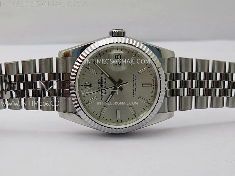 DateJust 126234 904L SS JDF 1:1 Best Edition Silver Dial Stick Markers on Jubilee 904L SS Bracelet