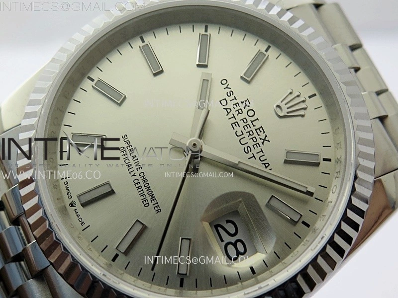 DateJust 126234 904L SS JDF 1:1 Best Edition Silver Dial Stick Markers on Jubilee 904L SS Bracelet