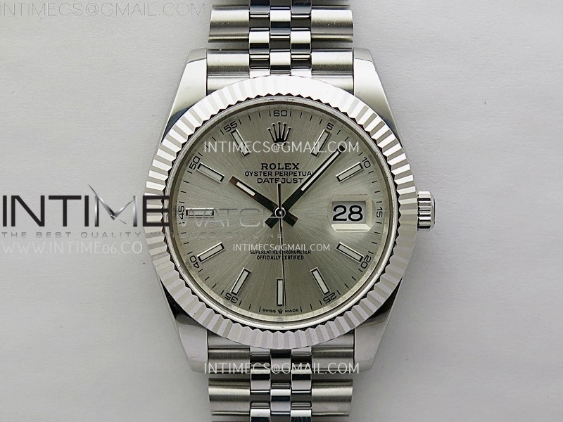 DateJust 126334 904L SS JDF 1:1 Best Edition Silver Dial Stick Markers on Jubilee 904L SS Bracelet