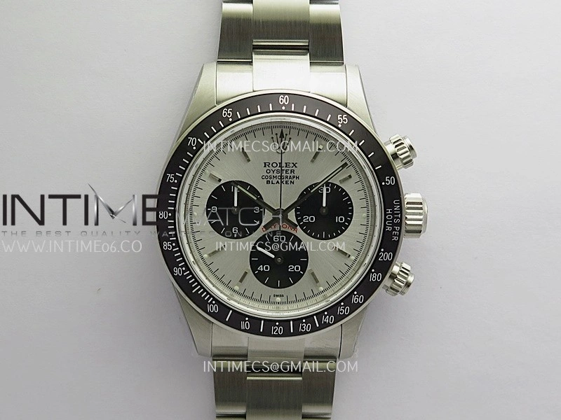 Daytona 116500 Blacken 904L SS PMSF 1:1 Best Edition Silver Dial Black Subdial On 904L SS Bracelet DD4130