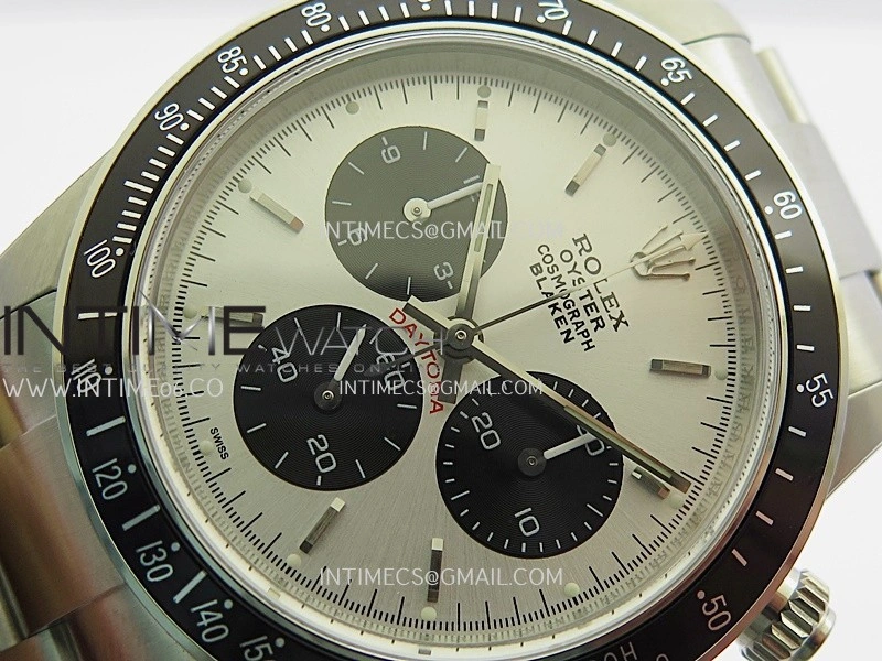 Daytona 116500 Blacken 904L SS PMSF 1:1 Best Edition Silver Dial Black Subdial On 904L SS Bracelet DD4130