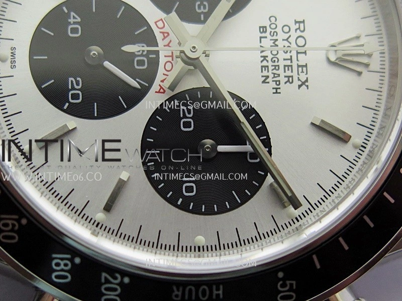 Daytona 116500 Blacken 904L SS PMSF 1:1 Best Edition Silver Dial Black Subdial On 904L SS Bracelet DD4130
