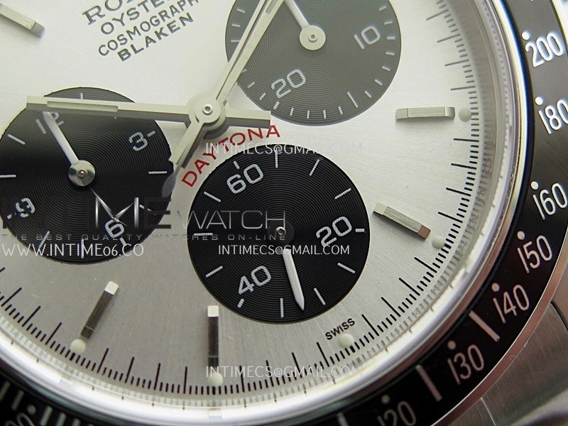 Daytona 116500 Blacken 904L SS PMSF 1:1 Best Edition Silver Dial Black Subdial On 904L SS Bracelet DD4130