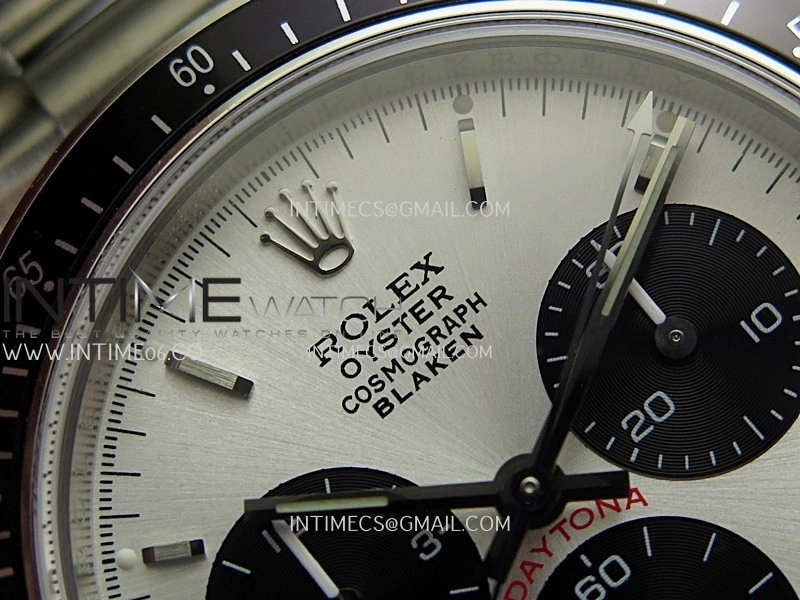 Daytona 116500 Blacken 904L SS PMSF 1:1 Best Edition Silver Dial Black Subdial On 904L SS Bracelet DD4130