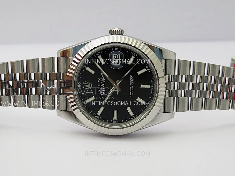DateJust 41 126334 904L SS V2 VSF 1:1 Best Edition Black Dial Stick Marker On Jubilee Bracelet DD3235