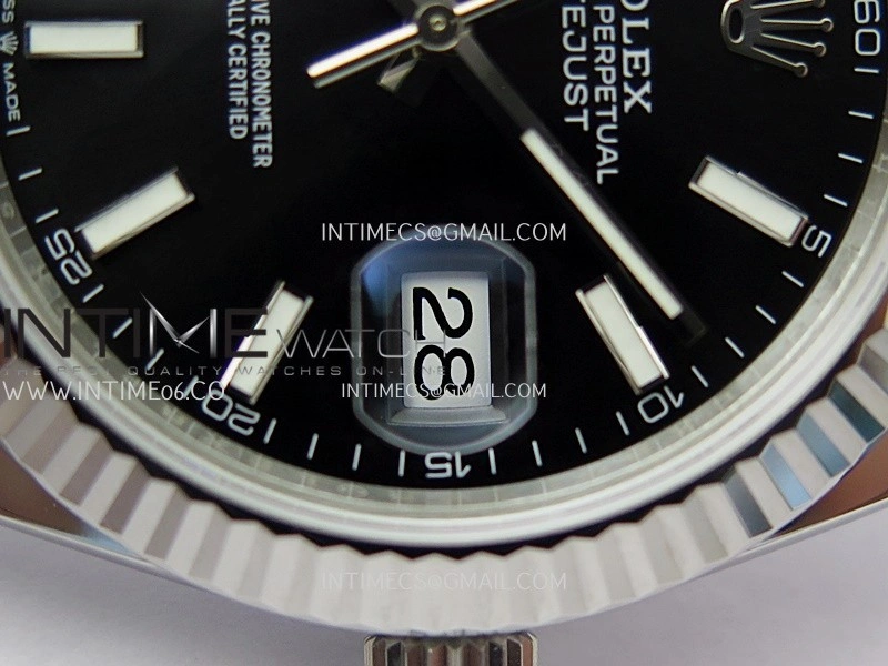 DateJust 41 126334 904L SS V2 VSF 1:1 Best Edition Black Dial Stick Marker On Jubilee Bracelet DD3235