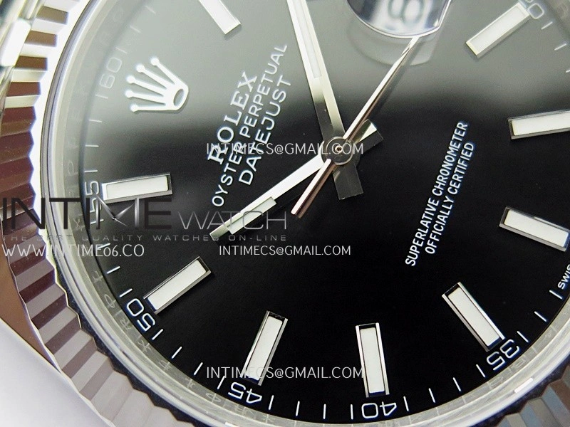 DateJust 41 126334 904L SS V2 VSF 1:1 Best Edition Black Dial Stick Marker On Jubilee Bracelet DD3235