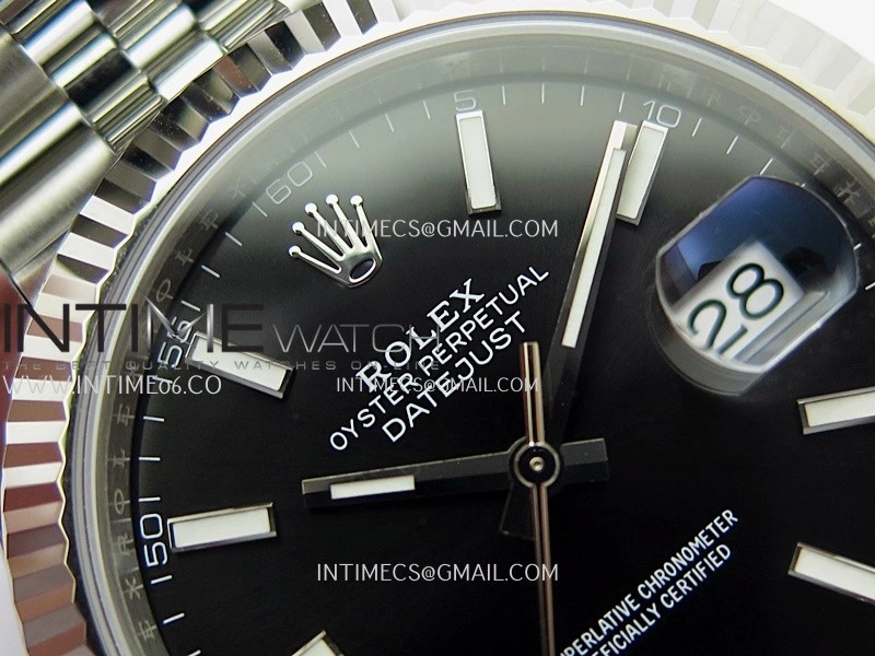DateJust 41 126334 904L SS V2 VSF 1:1 Best Edition Black Dial Stick Marker On Jubilee Bracelet DD3235