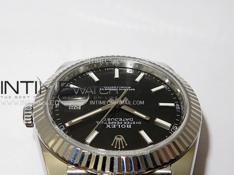 DateJust 41 126334 904L SS V2 VSF 1:1 Best Edition Black Dial Stick Marker On Jubilee Bracelet DD3235