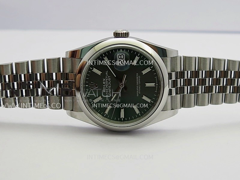 DateJust 126200 904L SS V2 VSF 1:1 Best Edition Green Dial Stick Marker On Jubilee Bracelet DD3235