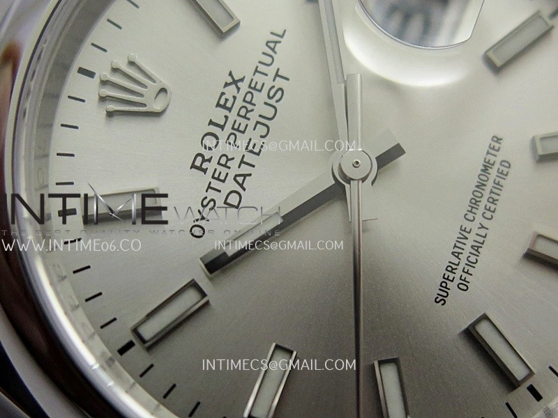 DateJust 126200 904L SS V2 VSF 1:1 Best Edition Silver Dial Stick Marker On Oyster Bracelet DD3235