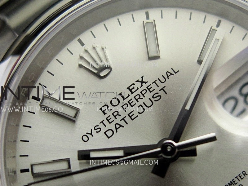 DateJust 126200 904L SS V2 VSF 1:1 Best Edition Silver Dial Stick Marker On Oyster Bracelet DD3235