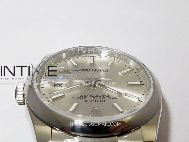 DateJust 126200 904L SS V2 VSF 1:1 Best Edition Silver Dial Stick Marker On Oyster Bracelet DD3235