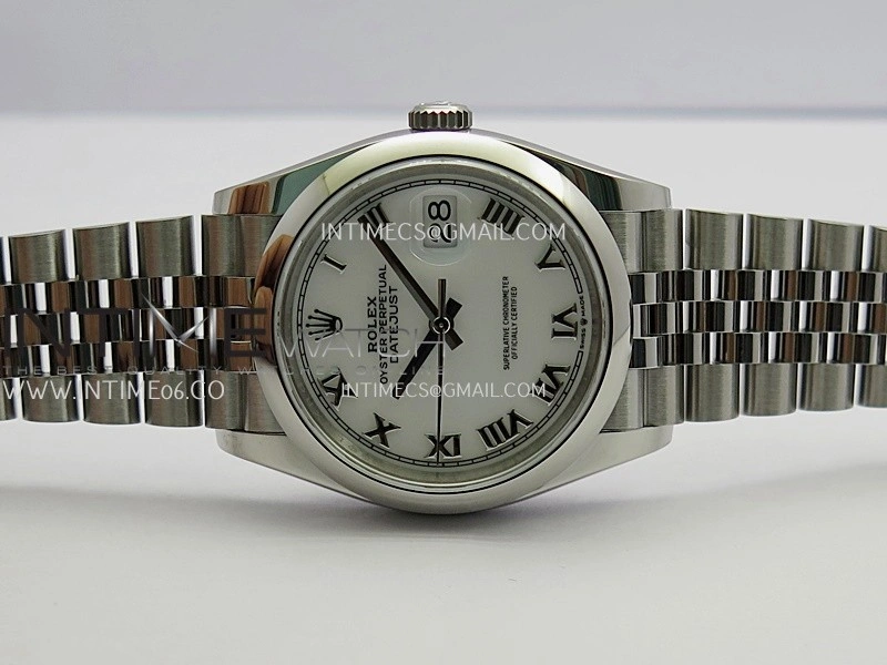 DateJust 126200 904L SS V2 VSF 1:1 Best Edition White Dial Roman Marker On Jubilee Bracelet DD3235