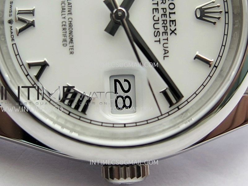 DateJust 126200 904L SS V2 VSF 1:1 Best Edition White Dial Roman Marker On Jubilee Bracelet DD3235