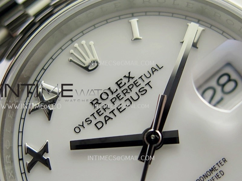 DateJust 126200 904L SS V2 VSF 1:1 Best Edition White Dial Roman Marker On Jubilee Bracelet DD3235