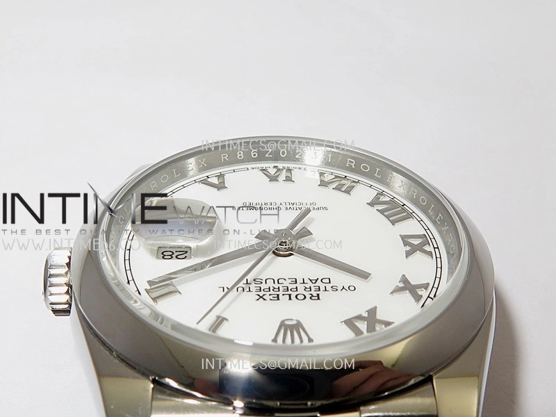 DateJust 126200 904L SS V2 VSF 1:1 Best Edition White Dial Roman Marker On Jubilee Bracelet DD3235