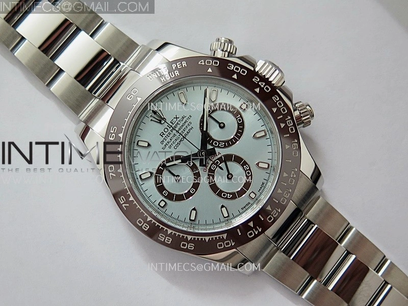Daytona 116506 904L SS VF 1:1 Best Edition Ice Blue Dial Stick Markers On 904L SS Bracelet DD4130