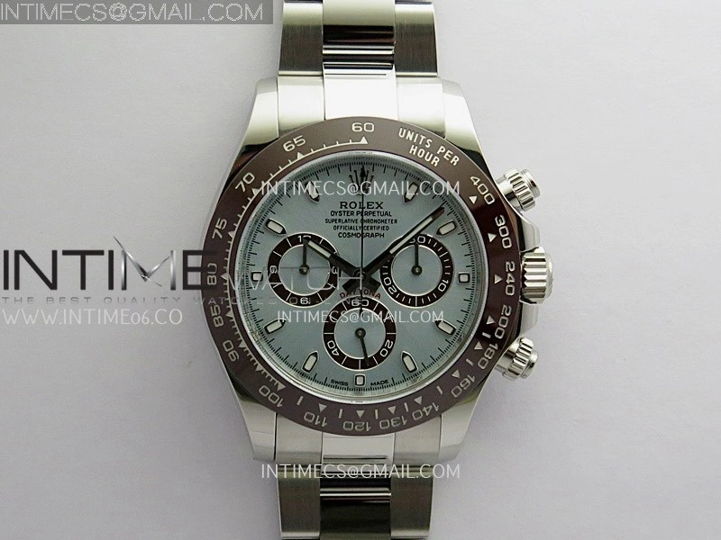 Daytona 116506 904L SS VF 1:1 Best Edition Ice Blue Dial Stick Markers On 904L SS Bracelet DD4130