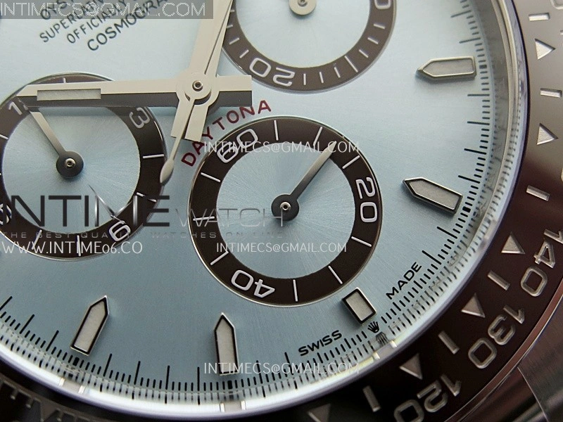 Daytona 126506 904L SS VF 1:1 Best Edition Ice Blue Dial Stick Markers On 904L SS Bracelet DD4131