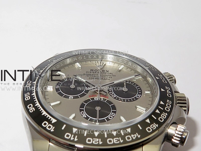 Daytona 126519 904L SS VF 1:1 Best Edition SS Silver Dial On Black Oysterflex Rubber Strap DD4131