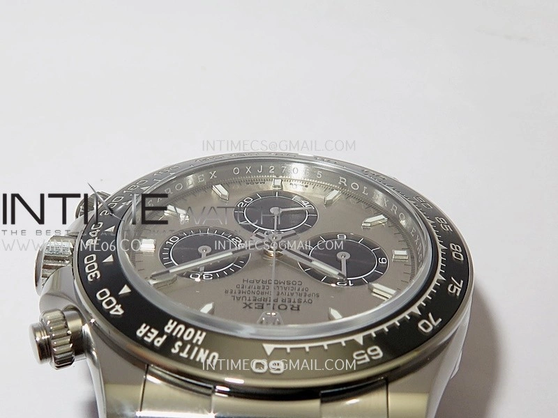 Daytona 126519 904L SS VF 1:1 Best Edition SS Silver Dial On Black Oysterflex Rubber Strap DD4131