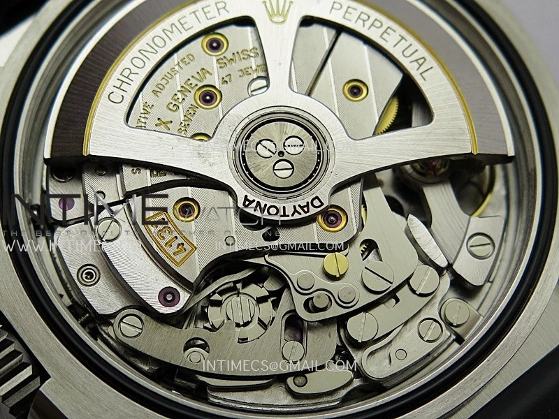 Daytona 126519 904L SS VF 1:1 Best Edition SS Silver Dial On Black Oysterflex Rubber Strap DD4131