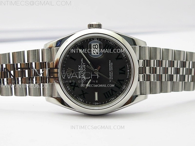 DateJust 36 SS 126200 904L Steel VSF 1:1 Best Edition Gray Dial Roman Markers on Jubilee Bracelet VS3235