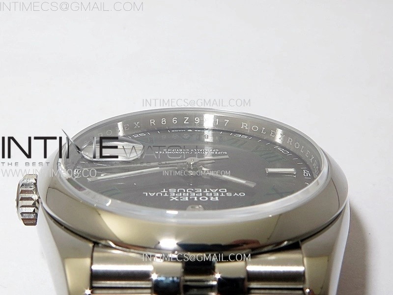 DateJust 36 SS 126200 904L Steel VSF 1:1 Best Edition Gray Dial Roman Markers on Jubilee Bracelet VS3235