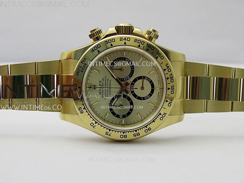 Daytona 126509 904L YG QF Best Edition Champagne Gold Dial YG Subdial On 904L YG Bracelet SA4131