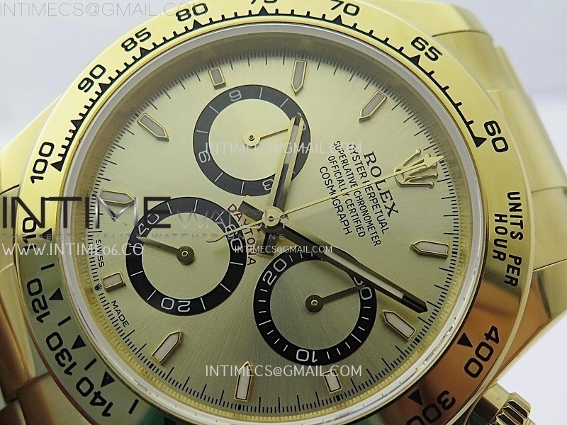 Daytona 126509 904L YG QF Best Edition Champagne Gold Dial YG Subdial On 904L YG Bracelet SA4131