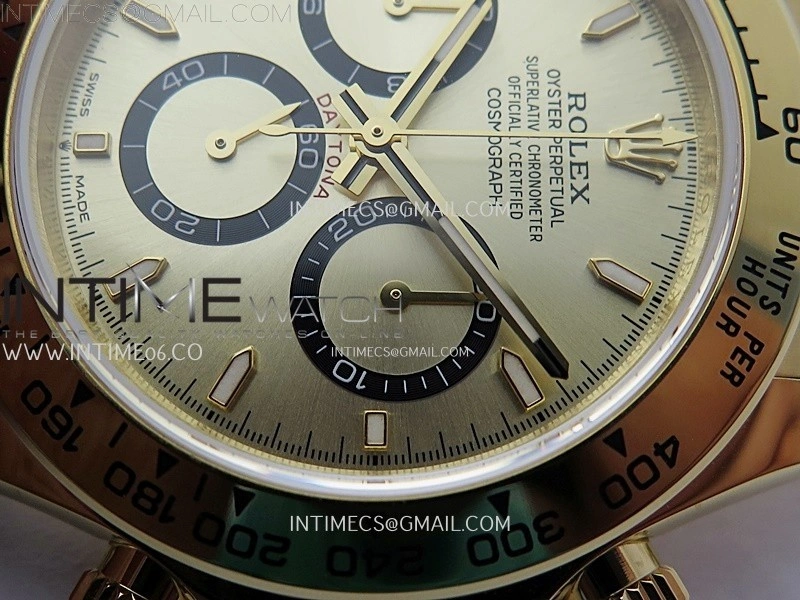 Daytona 126509 904L YG QF Best Edition Champagne Gold Dial YG Subdial On 904L YG Bracelet SA4131