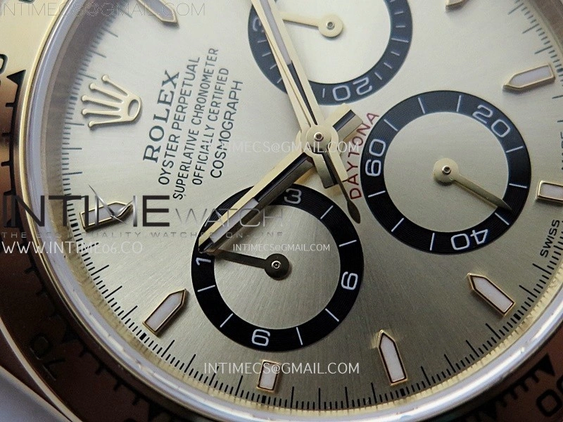 Daytona 126509 904L YG QF Best Edition Champagne Gold Dial YG Subdial On 904L YG Bracelet SA4131